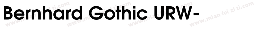 Bernhard Gothic URW字体转换